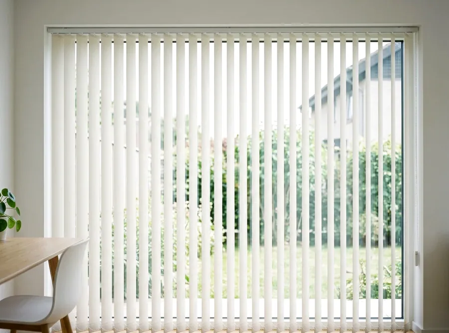 Vertical & Panel Blinds fitted in a Copperleaf home